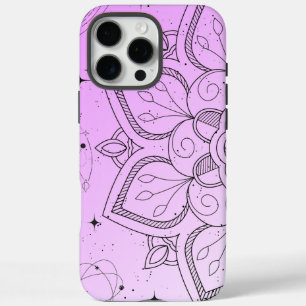 Coques iPhone 16 Pro Max Élégant Motif Mandala iPhone 16 personnalisable