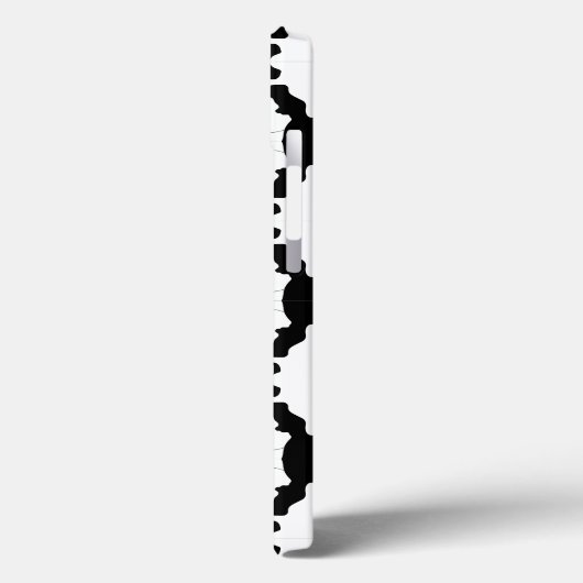 Coques Case-Mate iPhone Élégant motif monogramme noir et blanc (Verso / Gauche)