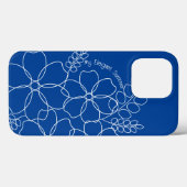Coques Case-Mate iPhone Élégant motif simple fleurs d'été (Verso (horizontal))