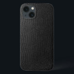 Case-Mate iPhone Case Élégant Motif Snakeskin en cuir noir<br><div class="desc">Elégant look motif en cuir noir serpent.</div>