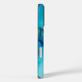 Coques Case-Mate iPhone Elegant Navy Blue Aqua Watercolor (Verso / Droite)