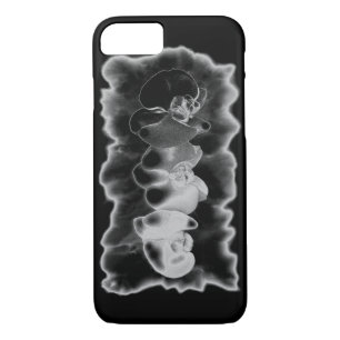 Case-Mate iPhone Case Élégant noir blanc tropical orchidées floral