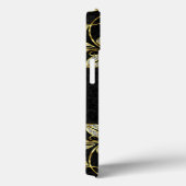 Coques Case-Mate iPhone Elégant Noir Et Faux Or & Parties scintillant (Verso / Droite)