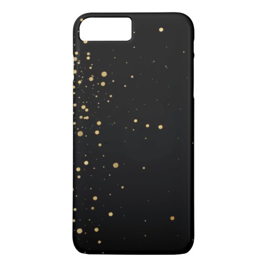 Coques Case-Mate iPhone Élégant noir et or (Dos)