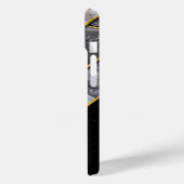 Coques Case-Mate iPhone Elégant noir gris unique géométrique (Verso / Gauche)