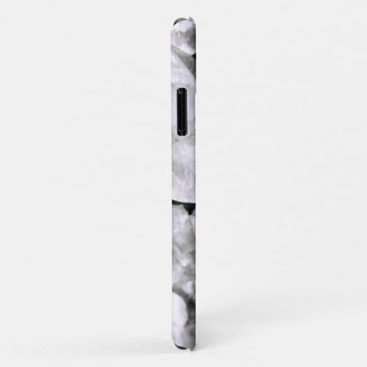 Coques Case-Mate iPhone Elégant noir noir en pierre cristal Geode tendance (Dos/Droite)