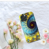 Coques Case-Mate iPhone Élégant nom fractionné Abstrait de la spirale Mono