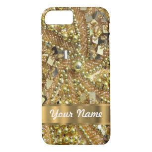 Coques Pour iPhone Elégant or bling