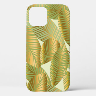 Case-Mate iPhone Case élégant or exotique feuilles sans couture motif su