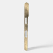 Coques Case-Mate iPhone Elegant Or Noir et Marbre blanc Ajouter Monogramme (Verso / Droite)