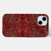 Coques Case-Mate iPhone élégant or raffiné ruby rouge bordeaux (Verso (horizontal))