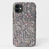 Coques Case-Mate iPhone Élégant paillettes de parties scintillant rose arg (Dos)