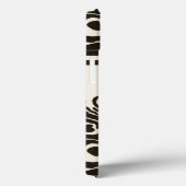 COQUES Case-Mate iPhone ÉLÉGANT PAON BLANC NOIR RUBIS ROUGE GEMME MONOGRAM (Verso / Droite)