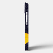 Coques Case-Mate iPhone Elégant Papillon jaune Noir Damas Ajouter un nom (Verso / Gauche)