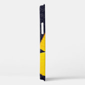 Coques Case-Mate iPhone Elégant Papillon jaune Noir Damas Ajouter un nom (Verso / Droite)