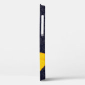 Coques Case-Mate iPhone Elégant Papillon jaune Noir Damas Ajouter un nom (Verso / Gauche)