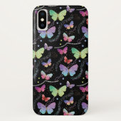 Coques Case-Mate iPhone Élégant Papillons Bright Violet (Dos)