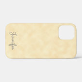 Coques Case-Mate iPhone Elégant parchemin antique avec nom (Verso (horizontal))