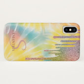 Coques Case-Mate iPhone Elégant Parties scintillant Drives, Rainbow Tie Dy (Dos (Horizontal))