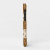 Coques Case-Mate iPhone Élégant Parties scintillant en or Giraffe Nom de l (Dos/Gauche)