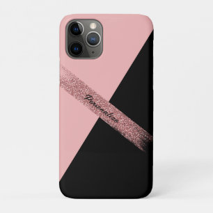 Case-Mate iPhone Case Elégant Parties scintillant rose noir élégant Glam