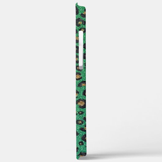 Coques Case-Mate iPhone Élégant Parties scintillant verte Black Gold Empre (Verso / Gauche)