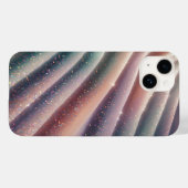 Coques Case-Mate iPhone Elegant Pastel Iridescent Glitter Silk Waves Shimm (Verso (horizontal))