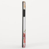 Coques Case-Mate iPhone Élégant Pastel Rose Peach Rose Monogramme floral (Dos/Droite)