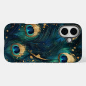 Coques Case-Mate iPhone Élégant Peacock Feather Luxe Téléphone Case (Verso (horizontal))