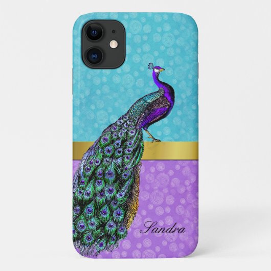 Coques Case-Mate iPhone Elegant Peacock iPhone (Dos)