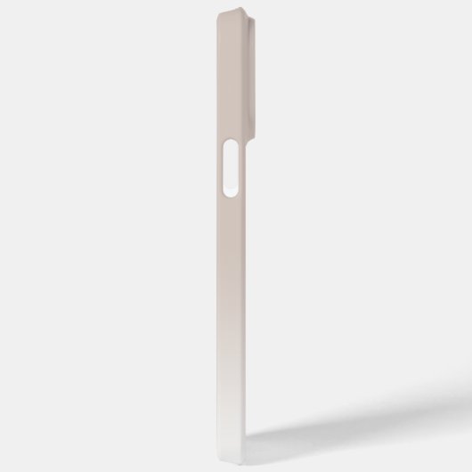 Coques Case-Mate iPhone Élégant personnalisé Monogramme crème Beige Neutre (Verso / Droite)