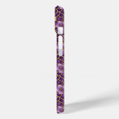 Coques Case-Mate iPhone Elégant Personnalisé Purple & Or Japonais (Verso / Gauche)