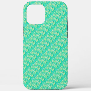 Case-Mate iPhone Case Élégant Pétales Floraux Aquarelle Aquamarine