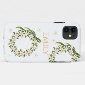 Coques Case-Mate iPhone Elegant Pikake Lei iPhone Case (Dos (Horizontal))