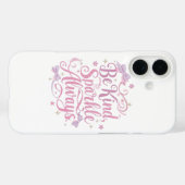 Coques Case-Mate iPhone Elegant Pink and Purple Sparkle Script (Verso (horizontal))