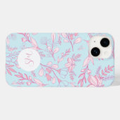 Coques Case-Mate iPhone Élégant Pink Blue Floral Apple Samsung Téléphone C (Verso (horizontal))