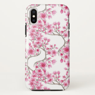 Case-Mate iPhone Case Elegant Pink Cherry Blossom Floral Watercolor