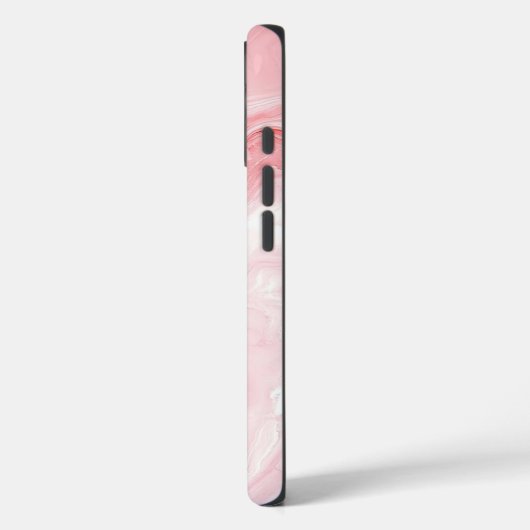Coques Case-Mate iPhone Elegant Pink Marble Personalized  (Verso / Gauche)