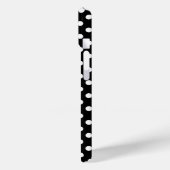 Coques Case-Mate iPhone Élégant pois noir blanc (Verso / Gauche)