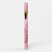 Coques Case-Mate iPhone Élégant pois rose pâle et doux (Dos/Droite)