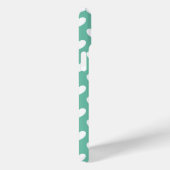 Coques Case-Mate iPhone Élégant Pois Vert Mint Motif Avec Coeurs (Verso / Droite)