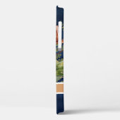 Coques Case-Mate iPhone Elégant poitrine florale rose Bourgogne Marine Ble (Verso / Gauche)