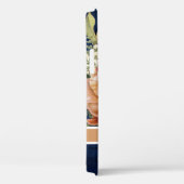 Coques Case-Mate iPhone Elégant poitrine florale rose Bourgogne Marine Ble (Verso / Droite)