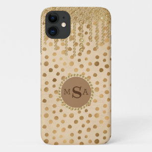 Case-Mate iPhone Case Élégant Poster de animal de crème Monogramme Bijou