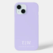 Coques Case-Mate iPhone Élégant professionnel simple Monogramme minimalist (Verso)