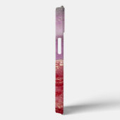 Coques Case-Mate iPhone Elegant purple and gold glitter (Verso / Droite)