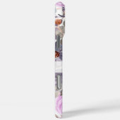 Coques Case-Mate iPhone Élégant Purple Floral Nom personnalisé (Verso / Droite)