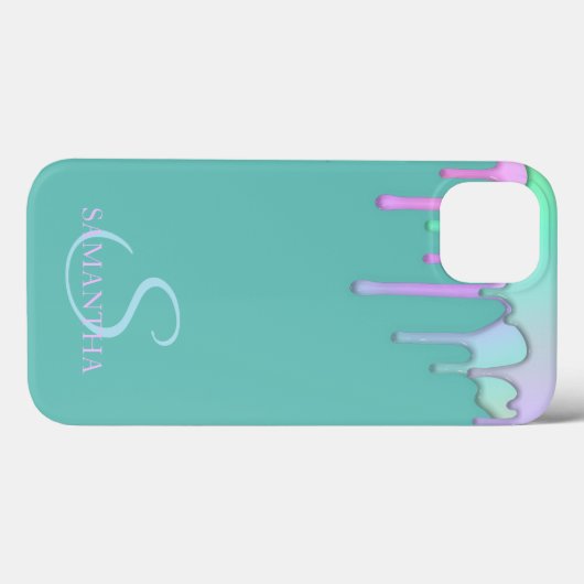 Coques Case-Mate iPhone Elégant Rainbow Drivers Mint Green (Verso (horizontal))