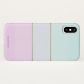 Coques Case-Mate iPhone Élégant rayé moderne, ombré (Dos (Horizontal))