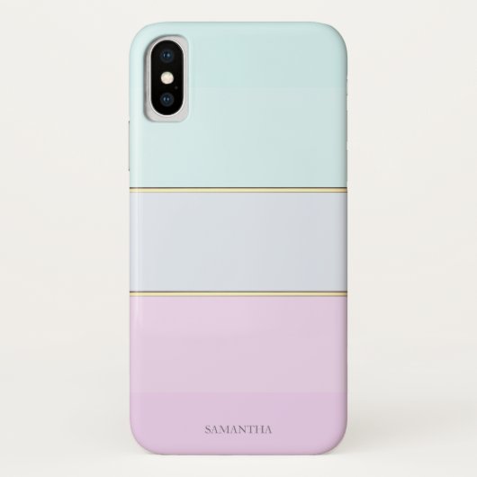 Coques Case-Mate iPhone Élégant rayé moderne, ombré (Dos)